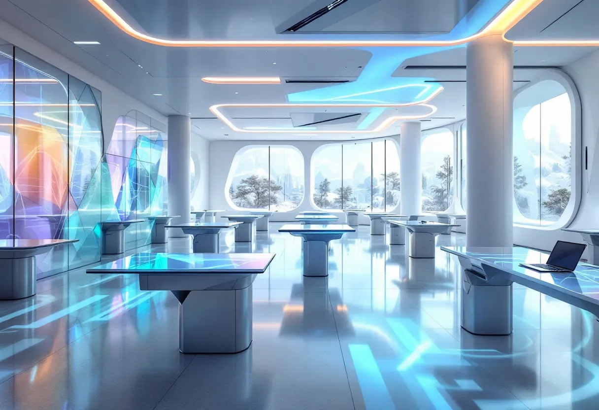 Classroom setting for a university