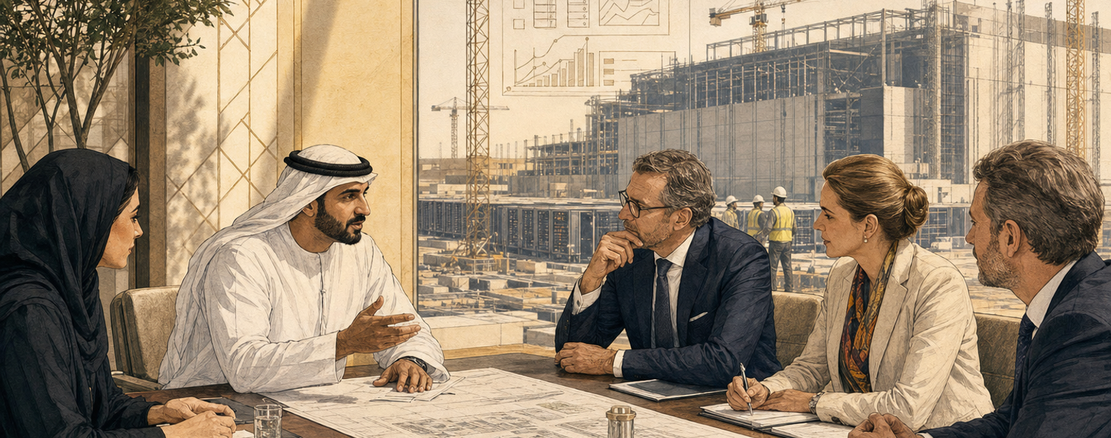 Editorial illustration for The Emirates Intelligencer