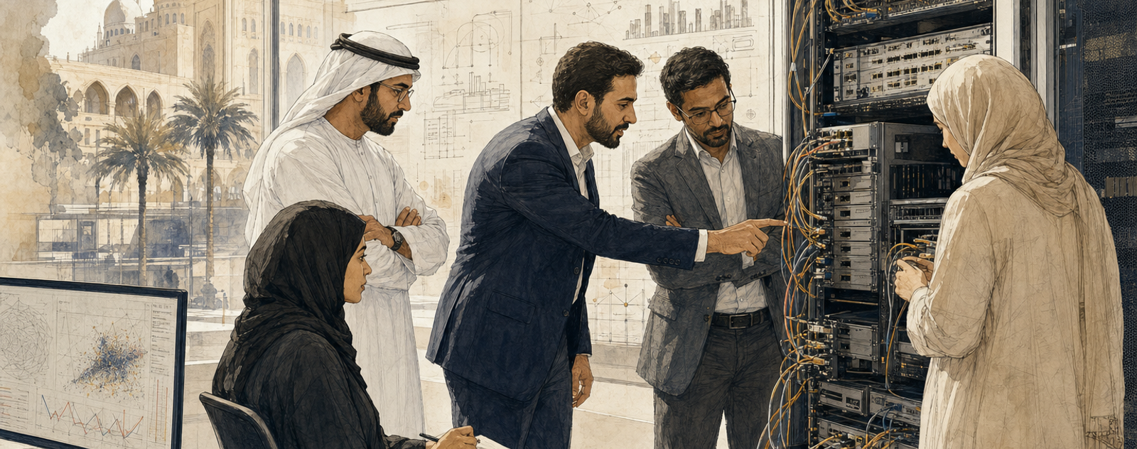Editorial illustration for The Emirates Intelligencer
