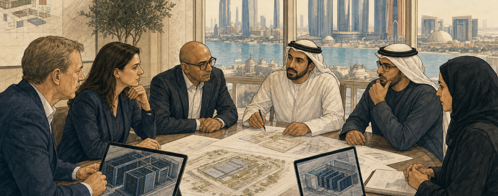 Editorial illustration for The Emirates Intelligencer
