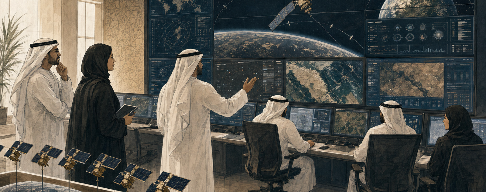 Editorial illustration for The Emirates Intelligencer